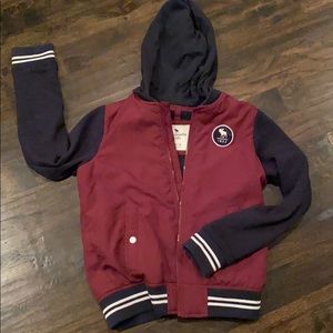 Abercrombie kids letterman jacket